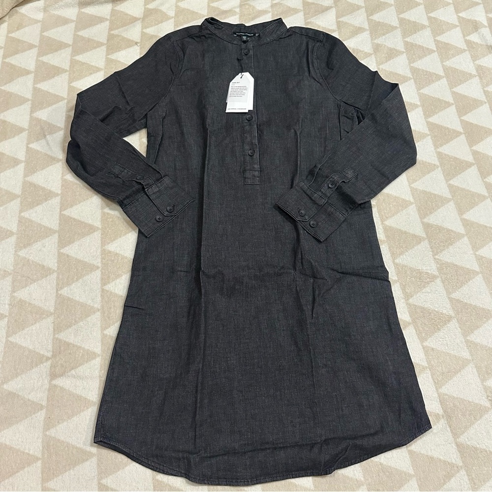 Universal standard Hannah denim shirt dress black